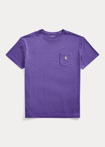 Men's Polo Ralph Lauren Classic Fit Pocket T Shirts | 853709VEB